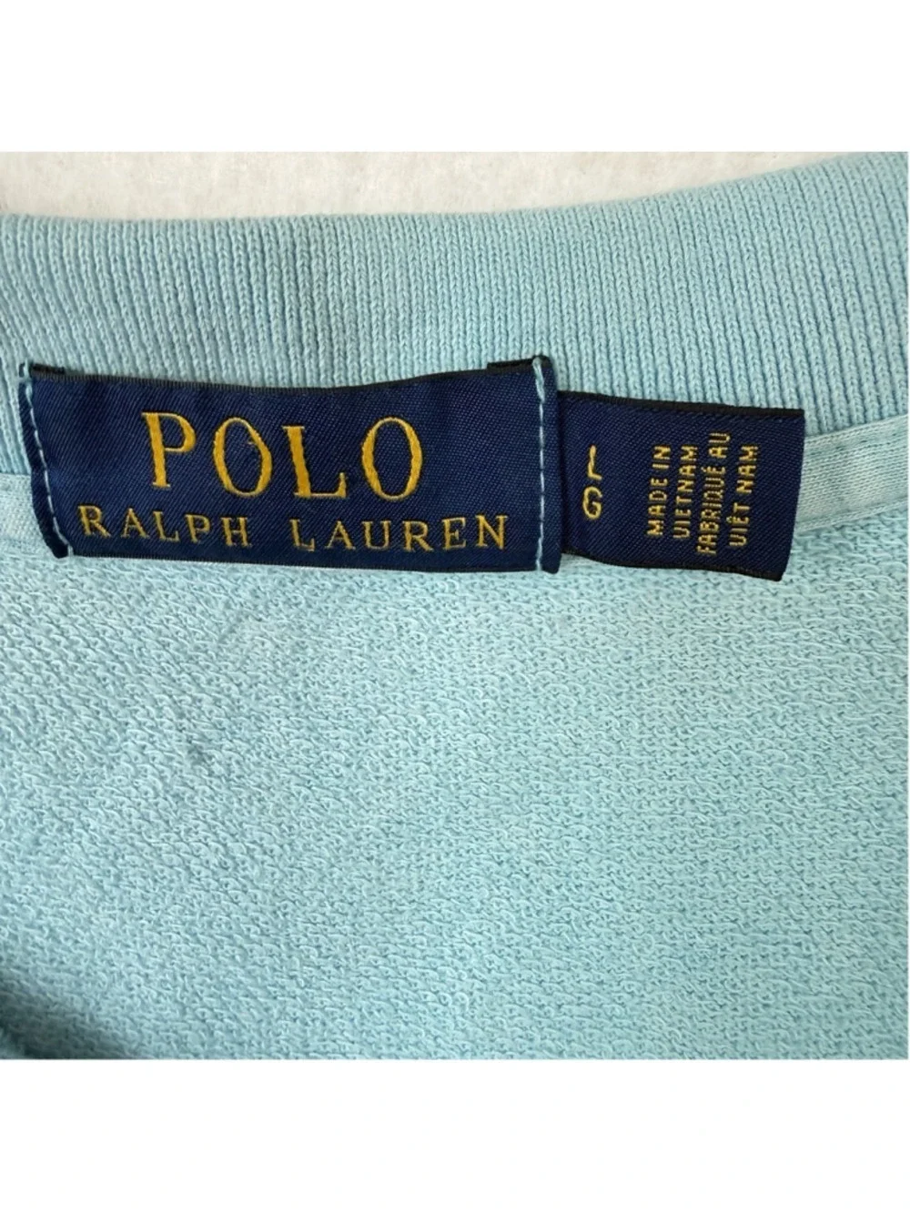 Polo Ralph Lauren Shirt Mens Large Blue Pony Logo Short Sleeve Stretch Polo Golf